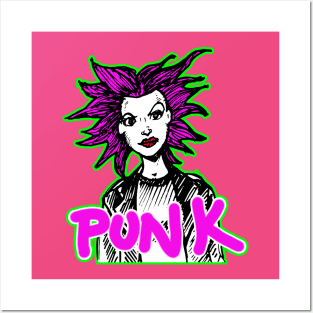 Punk rock Gurl Posters and Art